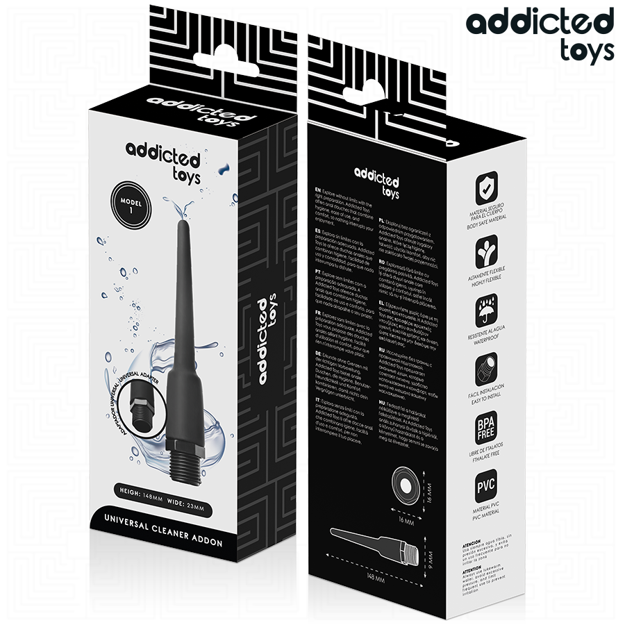 ADDICTED TOYS - ANAL CLEANER WITH UNIVERSAL ADAPTER MODEL 1 - My naughty haven #