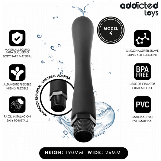 ADDICTED TOYS - ANAL CLEANER WITH UNIVERSAL ADAPTER MODEL 4 - My naughty haven #