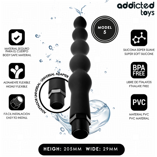 ADDICTED TOYS - ANAL CLEANER WITH UNIVERSAL ADAPTER MODEL 5 - My naughty haven #