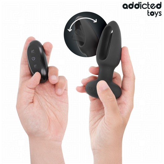 ADDICTED TOYS - ANAL PLUG WITH VIBRATING TONGUE AND REMOTE CONTROL - My naughty haven #