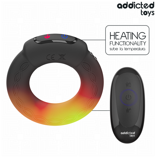 ADDICTED TOYS - HEATING EFFECT VIBRATING COCK RING REMOTE CONTROL - My naughty haven #