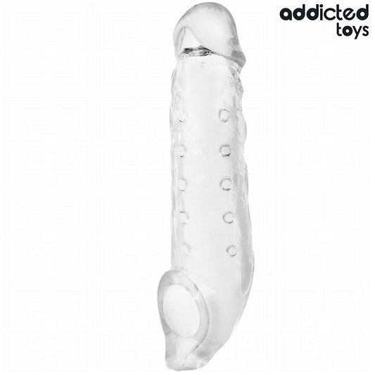 ADDICTED TOYS - TRANSPARENT PENIS SHEATH SIZE M 27 CM - My naughty haven #