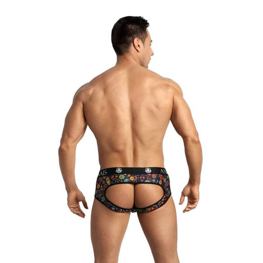 ANAIS MEN - MEXICO JOCK BIKINI - Sexy Open Buttocks Briefs with Skull Print S - My naughty haven #