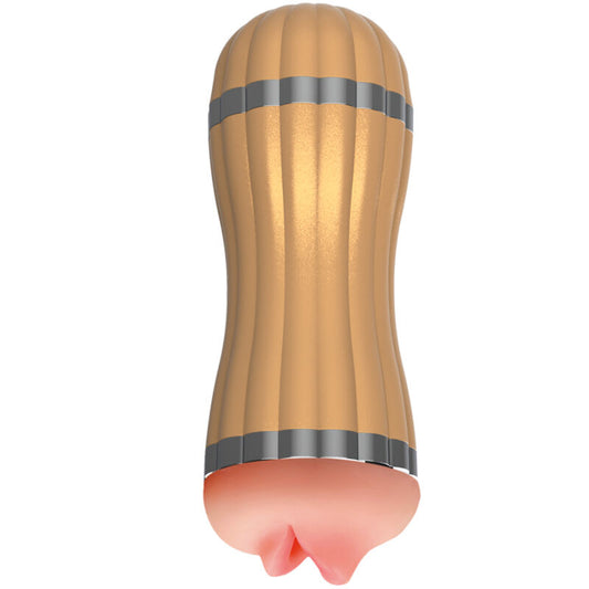ARMONY - BEVIS DOUBLE MASTURBATOR VAGINA & MOUTH WITHOUT VIBRATION GOLD - My naughty haven #