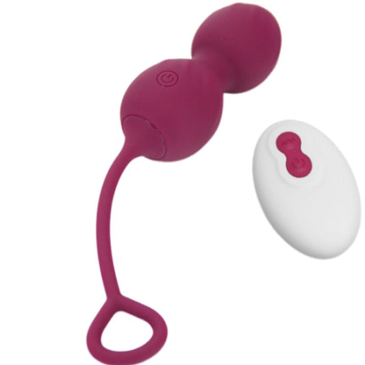 ARMONY - BLOSSOMS VAGINAL DUMBBELL VIBRATION REMOTE CONTROL 10 VIBRATIONS DARK RED - My naughty haven #