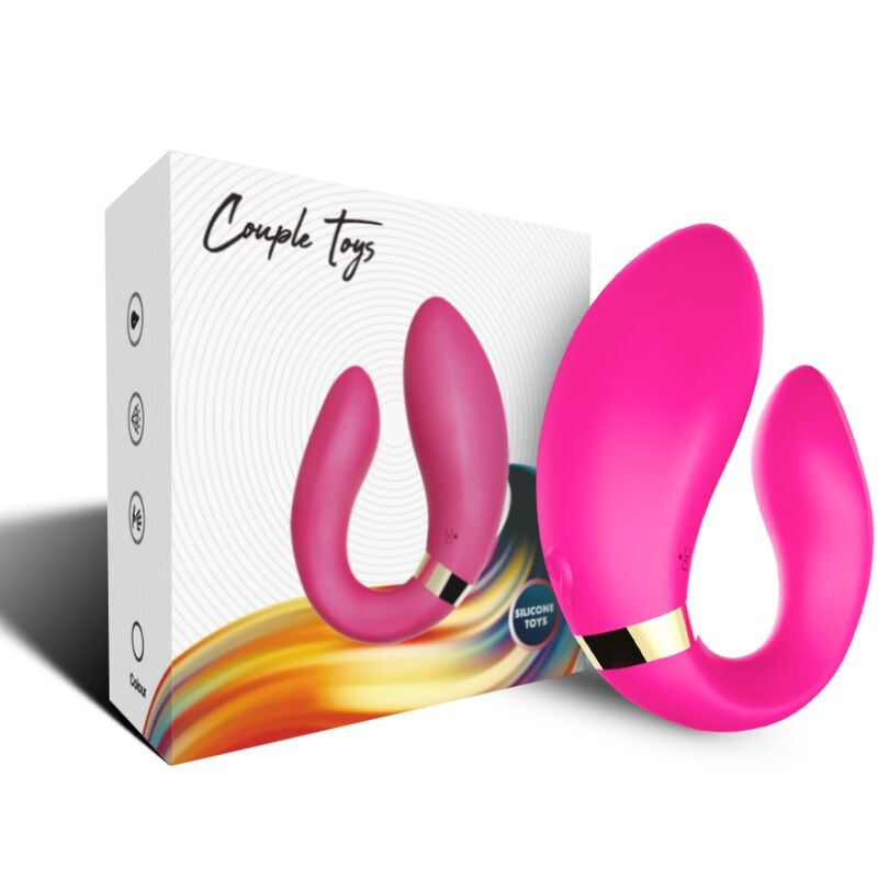 ARMONY - CRESCENT VIBRATOR FOR COUPLES REMOTE CONTROL FUCHSIA - My naughty haven #