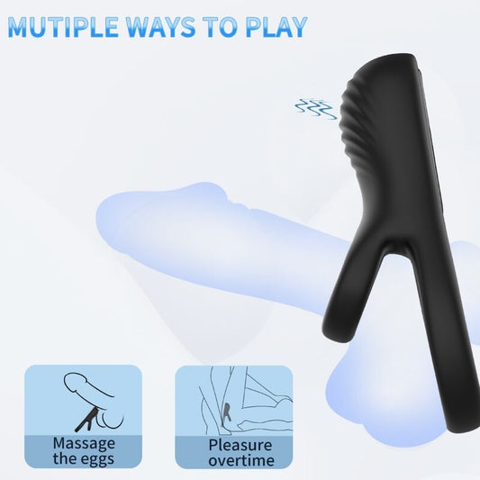 ARMONY - DOUBLE RING VIBRATOR BLACK - My naughty haven #