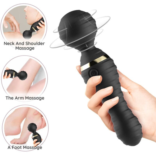 ARMONY - FREEDO MASSAGER & VIBRATOR SMALL BLACK - My naughty haven #