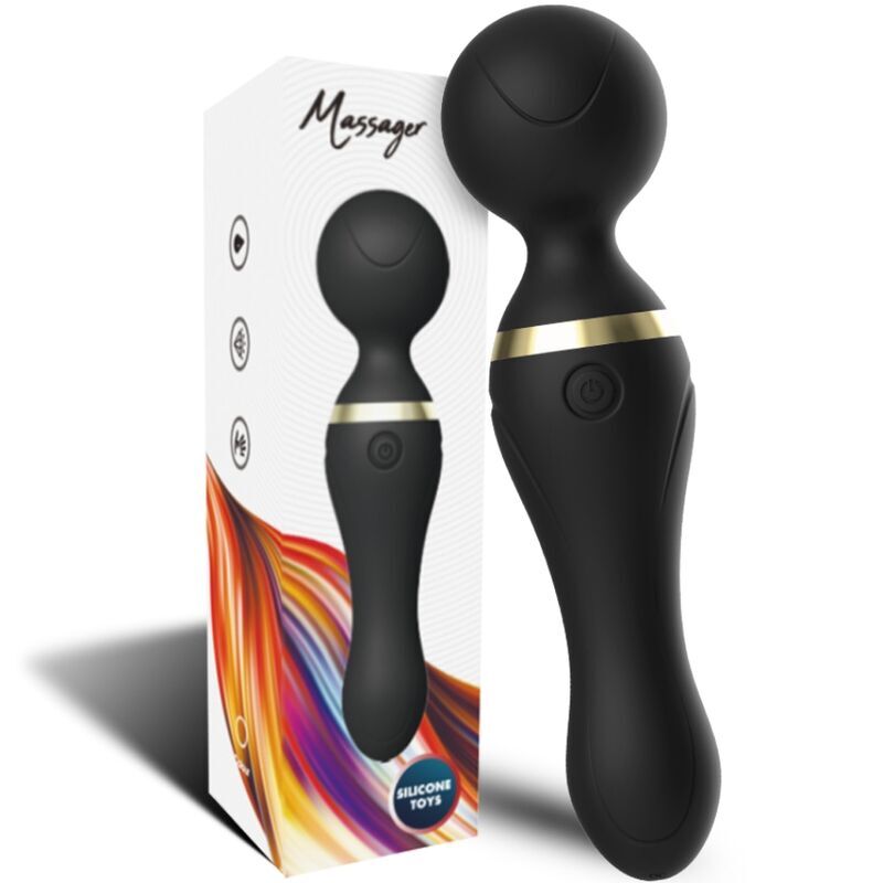 ARMONY - FREEZA MASSAGER & VIBRATOR SUPER FLEXIBLE HEAD BLACK - My naughty haven #