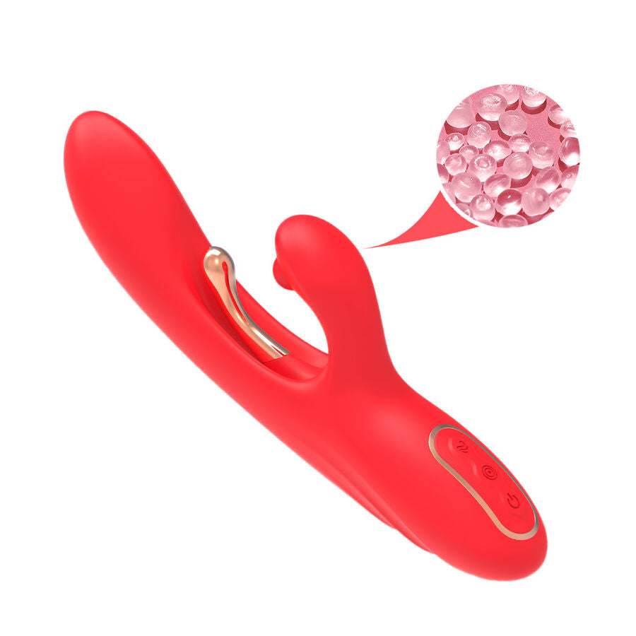 ARMONY - G-SPOT AND CLITORIS STIMULATOR VIBRATOR WITH OSCILLATING TONGUE RED - My naughty haven #