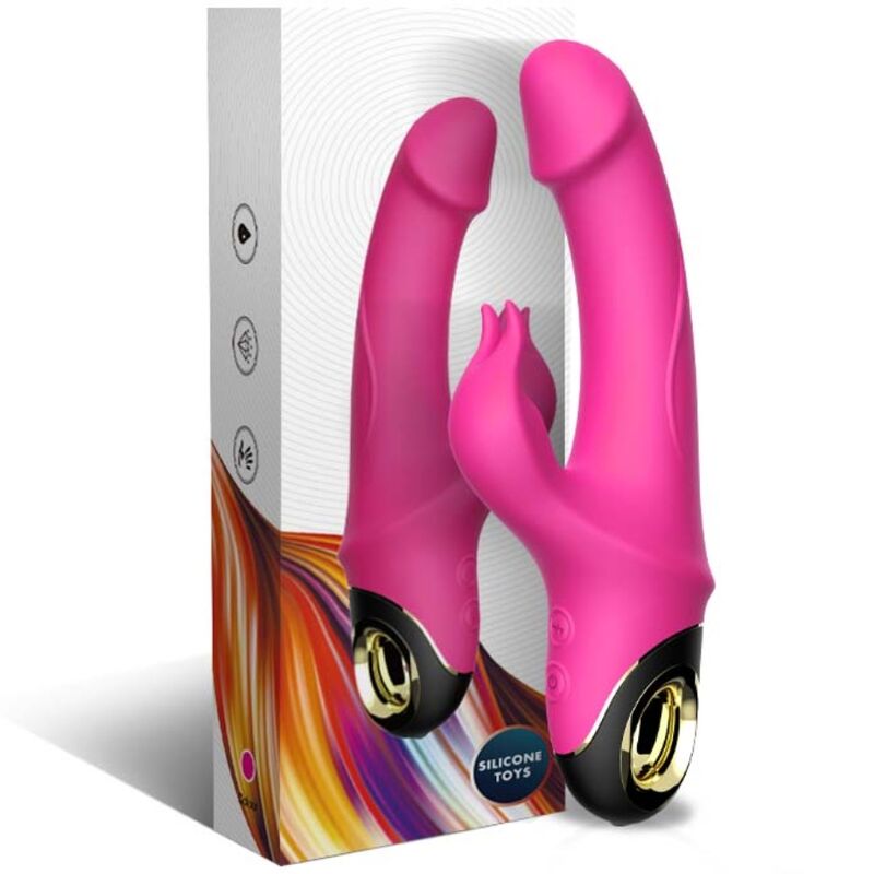ARMONY - METEROR DILDO VIBRATOR RABBIT ROTATOR FUCHSIA - My naughty haven #