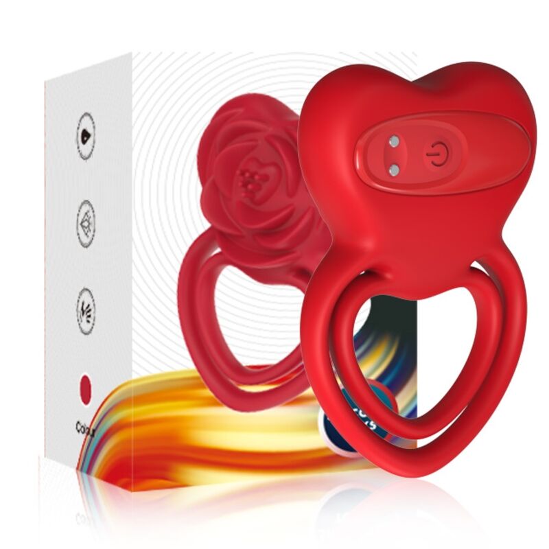 ARMONY - RING VIBRATOR HEART RED - My naughty haven #