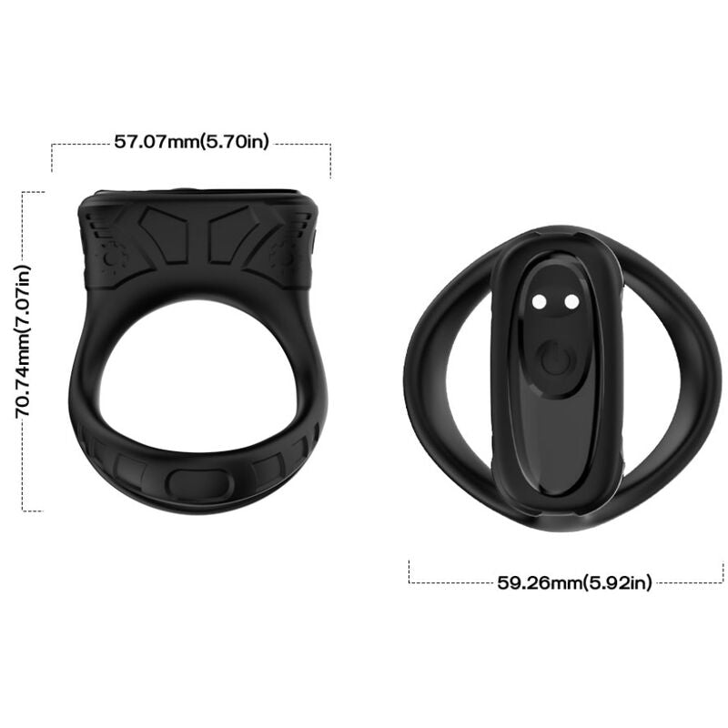 ARMONY - RING VIBRATOR & MULTIPOSITION BLACK - My naughty haven #