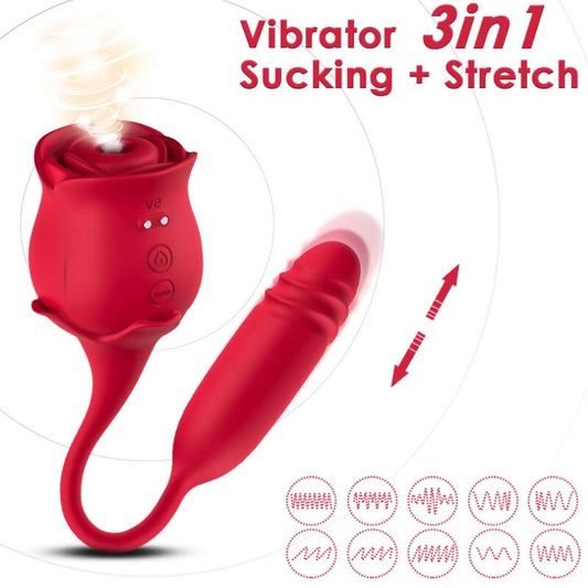 ARMONY - ROSEKNIGTH CLITORIS SUCKER & VIBRATOR RED - My naughty haven #