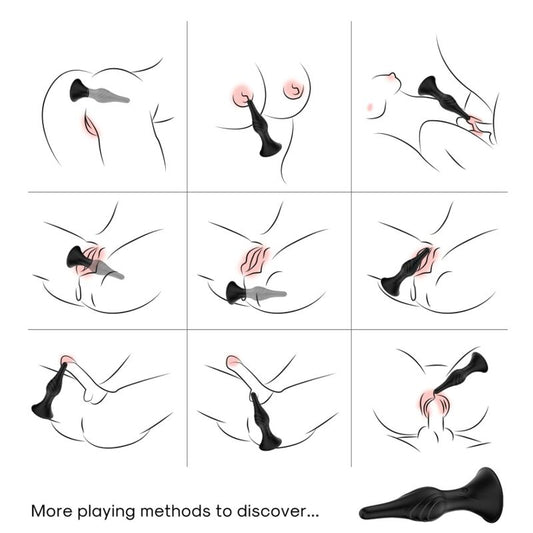 ARMONY - VIBRATOR & ANAL PLUG REMOTE CONTROL BLACK - My naughty haven #