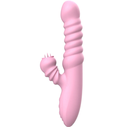 ARMONY - VIBRATOR MULTIFUNCTION WITH STIMULATING TONGUE HEAT EFFECT PINK - My naughty haven #