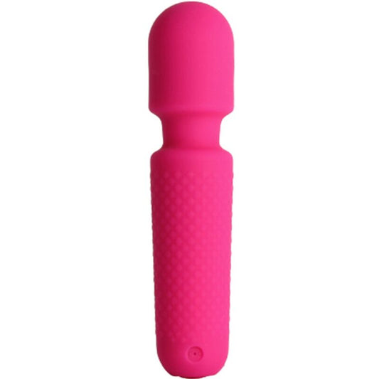ARMONY - YOUR MAGIC MASSAGER & VIBRATOR RECHARGEABLE 10 VIBRATIONS WAND DOTS PINK - My naughty haven #