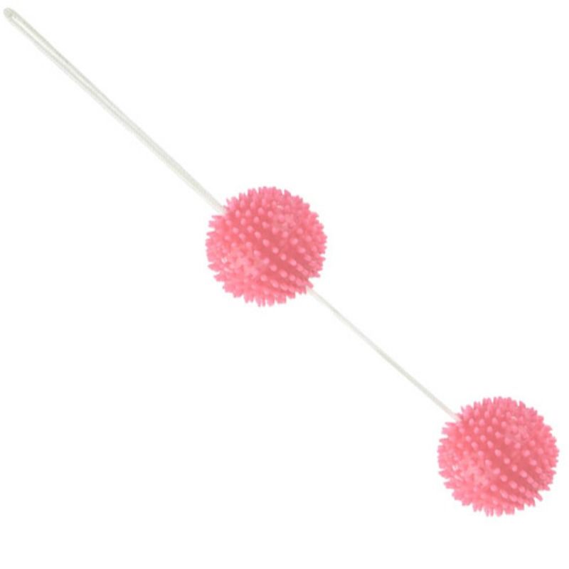BAILE - A DEEPLY PLEASURE PINK TEXTURED BALLS 3.6 CM - My naughty haven #