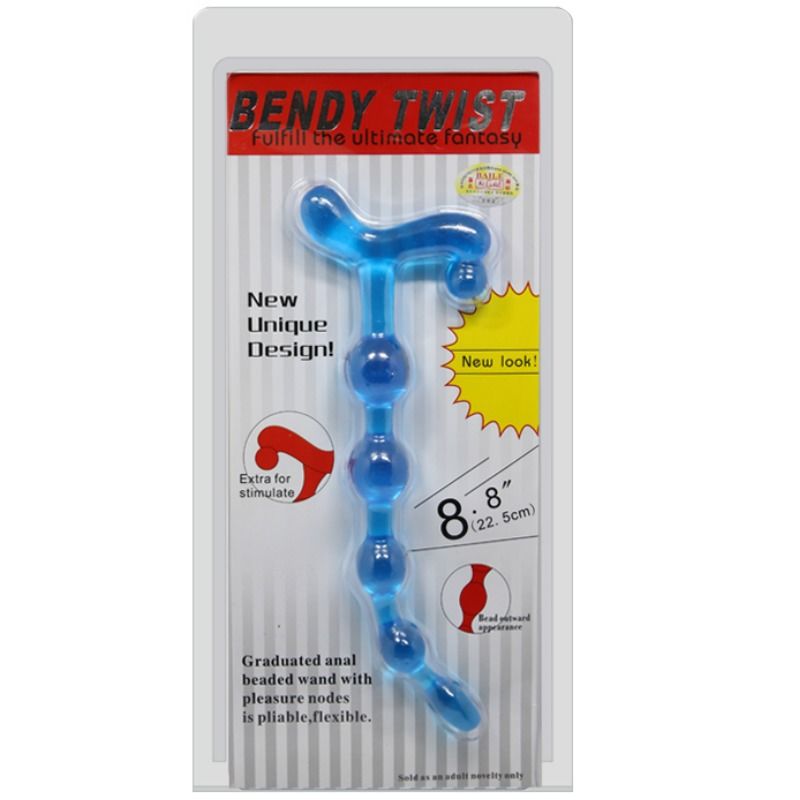 BAILE - BENDY TWIST BLUE ANAL BALLS - My naughty haven #