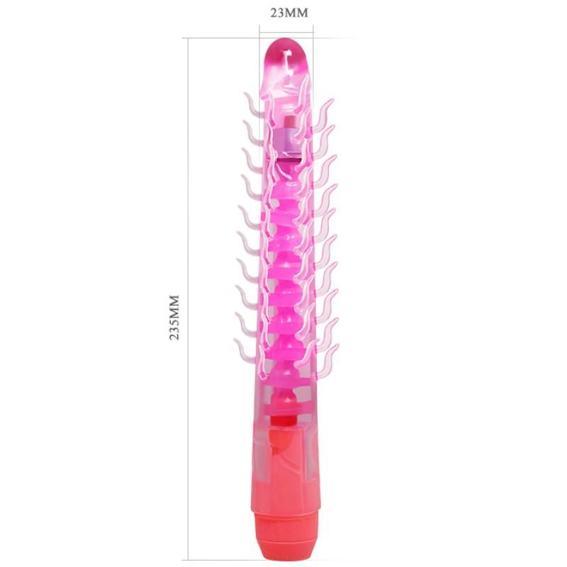 BAILE - FLEXI VIBE SENSUAL SPINE BENDABLE VIBRATING DILDO LILAC 23.5 CM - My naughty haven #