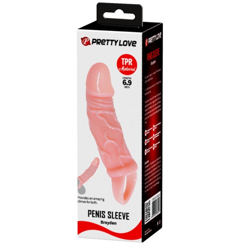 BAILE - PENIS EXTENDER SHEATH WITH STRAP FOR TESTICLES 13.5 CM - My naughty haven #