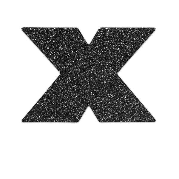 BIJOUX - INDISCRETS FLASH CROSS BLACK NIPPLE CAPS - My naughty haven #