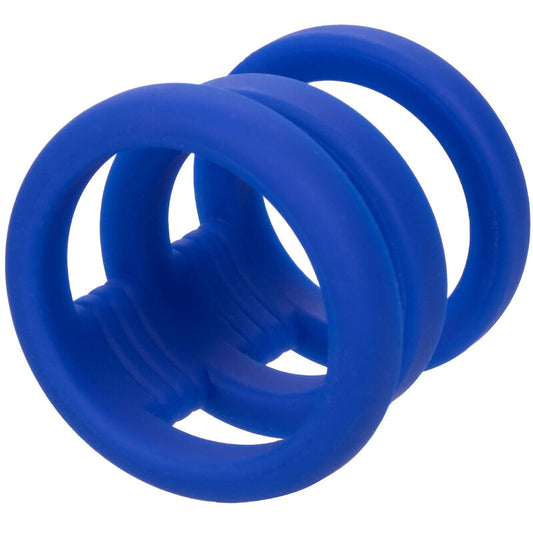 CALEXOTICS - ADMIRAL TRIPLE COCK CAGE BLUE - My naughty haven #