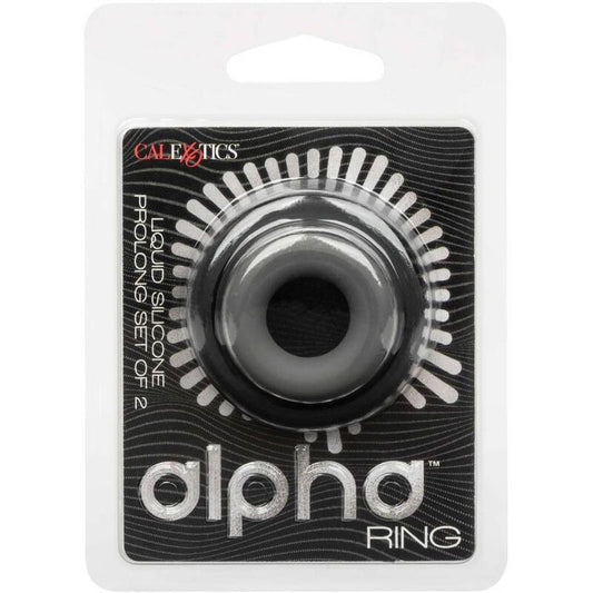 CALEXOTICS - ALPHA PROLONG SET OF 2 RING GREY - My naughty haven #