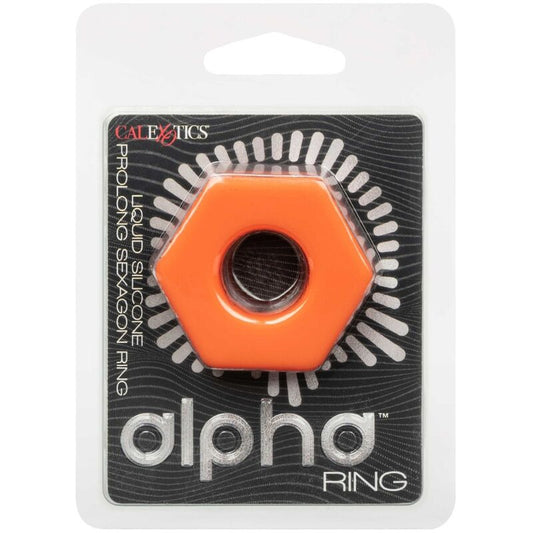 CALEXOTICS - ALPHA PROLONG SEXAGON RING ORANGE - My naughty haven #