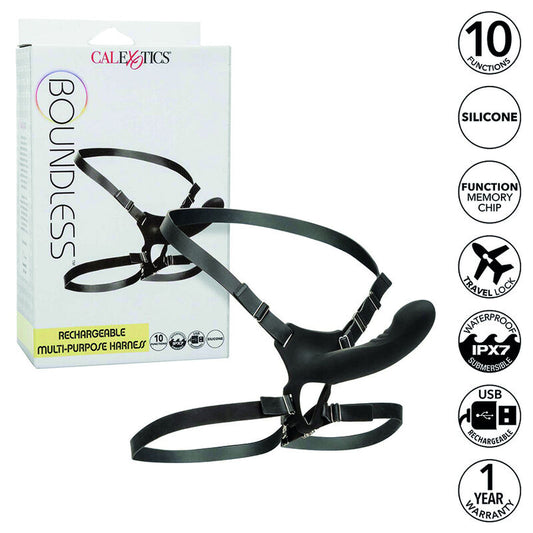 CALEXOTICS - BOUNDLESS RECHARGABLE MULTI-PORPUSE ARNESS - My naughty haven #