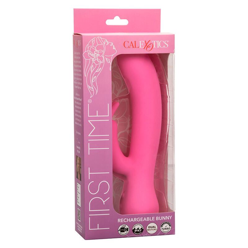 CALEXOTICS - FIRST TIME VIBRATOR RABBIT RECHARGEABLE PINK - My naughty haven #