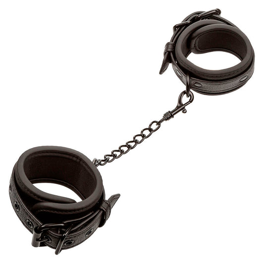 CALEXOTICS - NOCTURNAL LEATHER WRIST CUFFS ADJUSTABLE BLACK - My naughty haven #