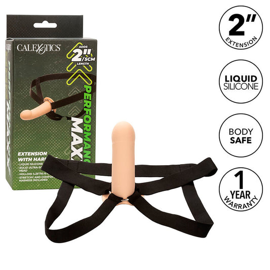 CALEXOTICS - PERFORMANCE MAXX EXTENSION WITH HARNESS LIGHT SKIN - My naughty haven #