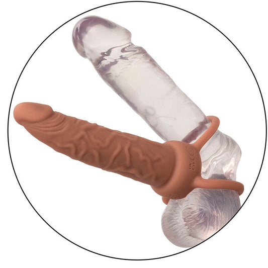 CALEXOTICS - PERFORMANCE MAXX RECHARGABLE DUAL PENETRATOR BROWN SKIN - My naughty haven #
