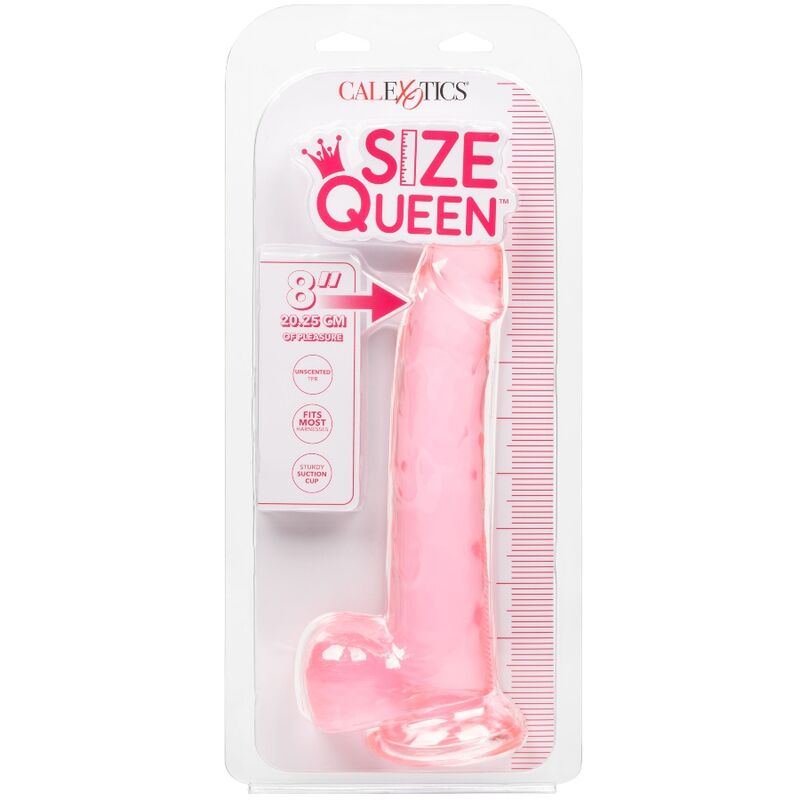 CALEXOTICS - SIZE QUEEN DILDO PINK 20.3 CM - My naughty haven #