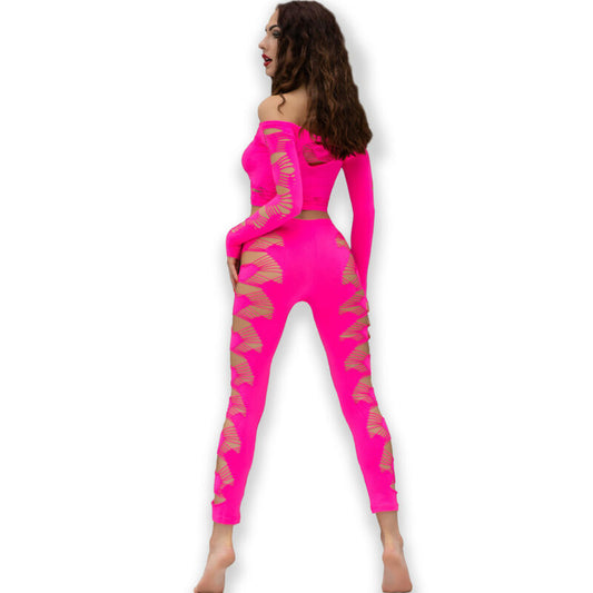 CHILIROSE - CR 4632 TOP & PANT FUCHSIA S/L - My naughty haven #