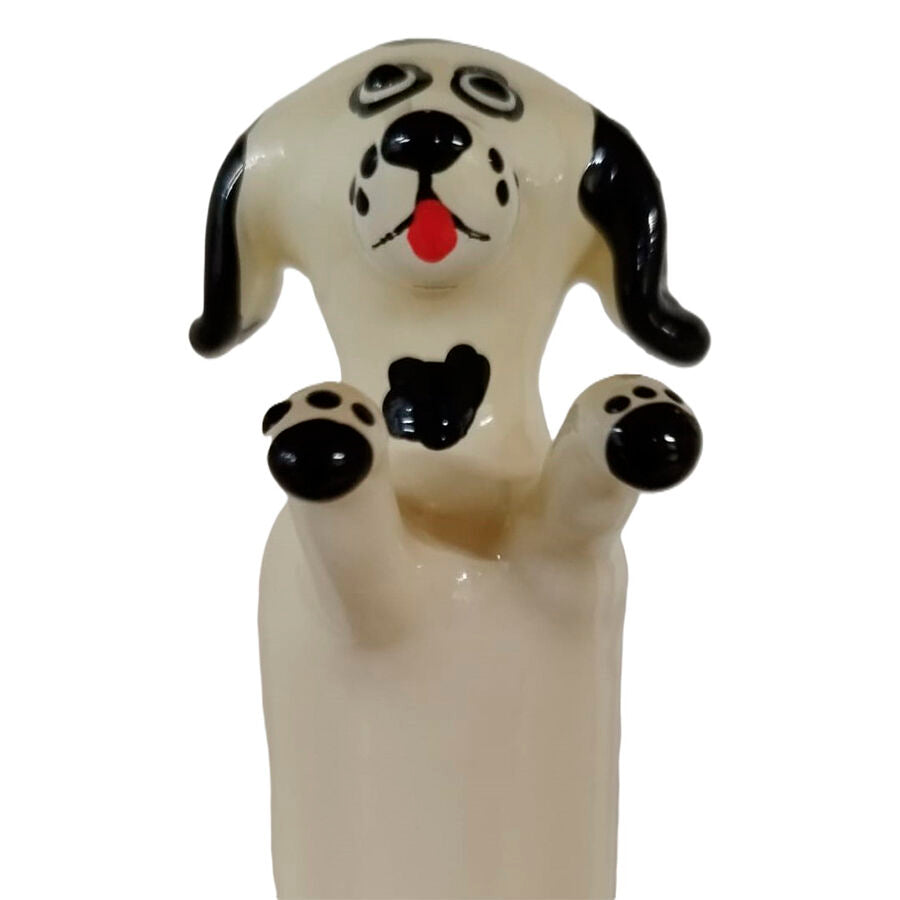 CONDOMERIE - HANDPAINTED NOVELTY CONDOMS HAPPY WHITE DOG XL - My naughty haven #