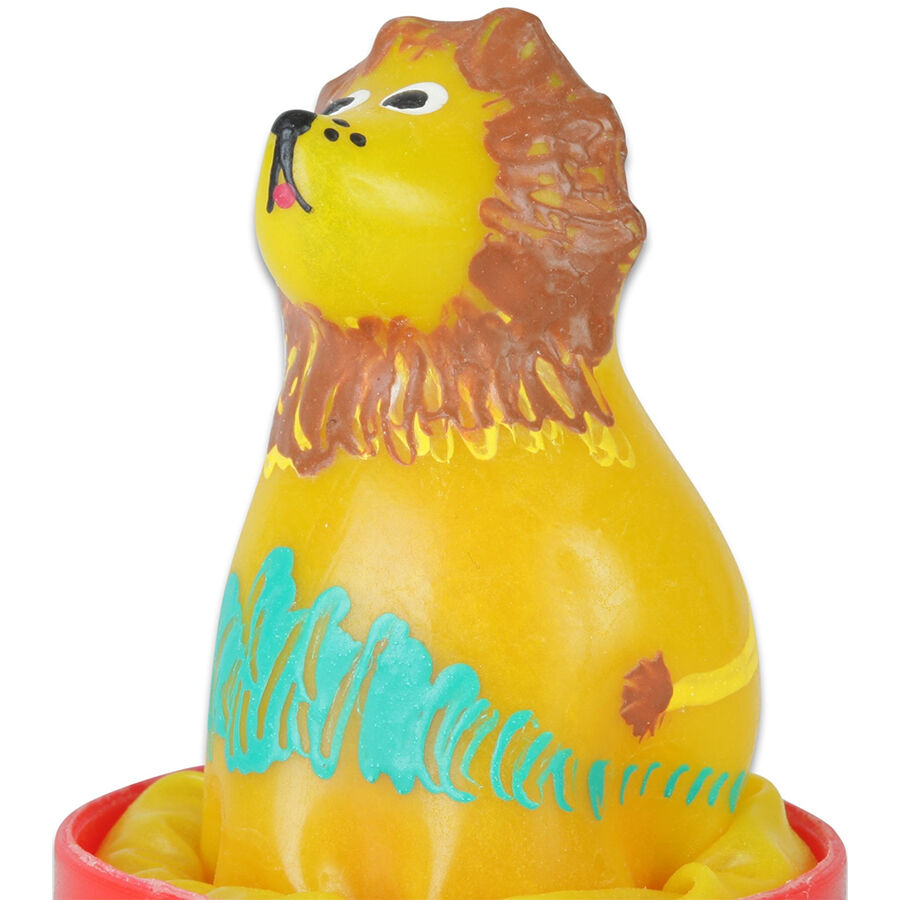CONDOMERIE - HANDPAINTED NOVELTY CONDOMS SITTING LION - My naughty haven #