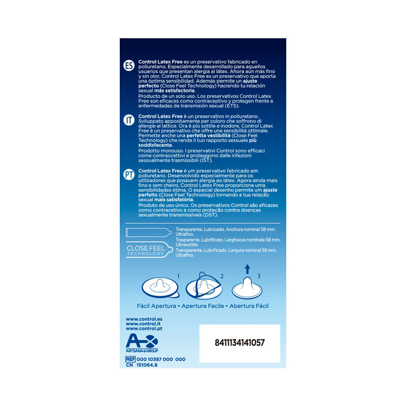 CONTROL - FREE SIN LATEX CONDOMS 5 UNITS - My naughty haven #
