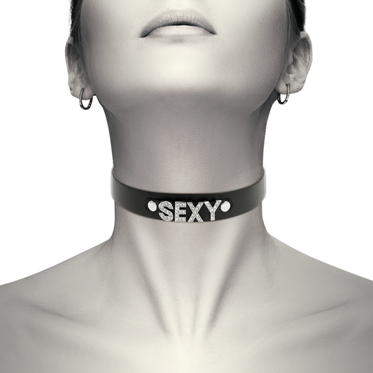 COQUETTE CHIC DESIRE - SEXY VEGAN LEATHER CHOKER - My naughty haven #