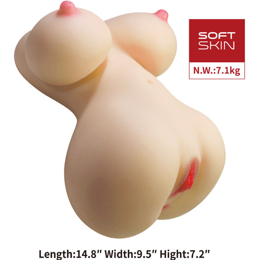 CRAZY BULL - FIONA REALISTIC FEMALE TORSO VAGINA AND ANAL 7.1 KG - My naughty haven #