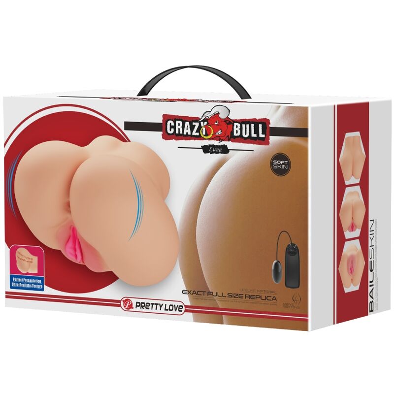 CRAZY BULL - REALISTIC VAGINA AND ANUS LUNA VIBRATOR - My naughty haven #