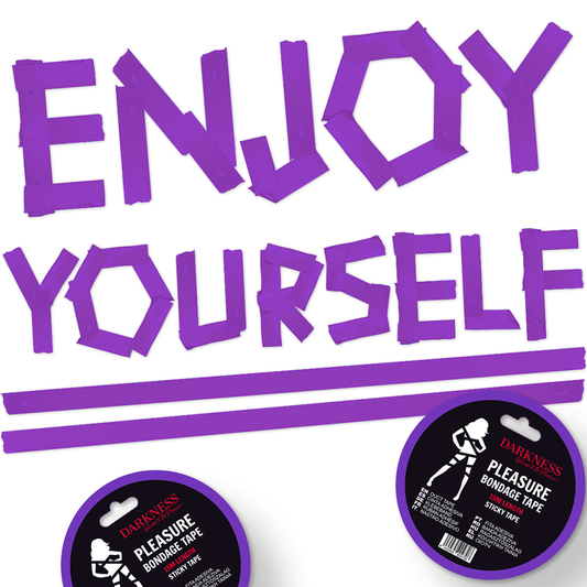 DARKNESS - ADHESIVE LILAC BONDAGE TAPE 15M - My naughty haven #