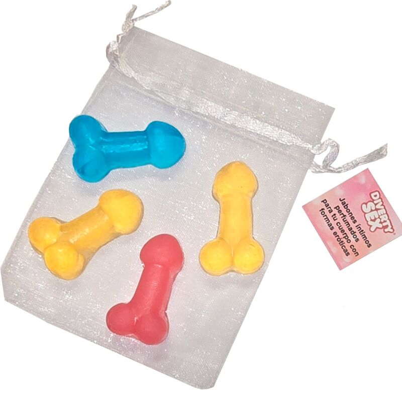 DIABLO PICANTE - 4 MINI SCENTED SOAPS IN THE SHAPE OF PENIS - My naughty haven #