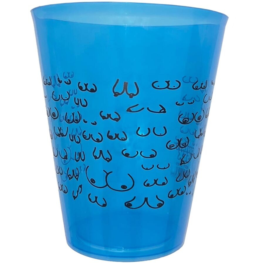 DIABLO PICANTE - BLUE CUP 500 ML WITH BLACK BOOBS - My naughty haven #