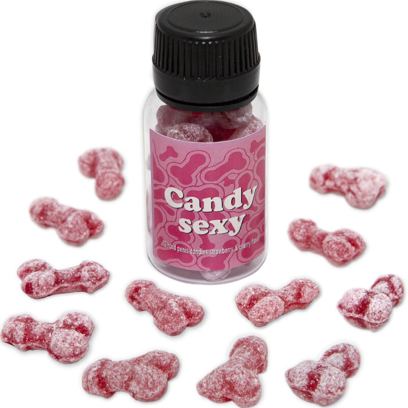 DIABLO PICANTE - CANDY SEXY JAR OF 12 STRAWBERRY-CHERRY FLAVOR GUMMIES - My naughty haven #