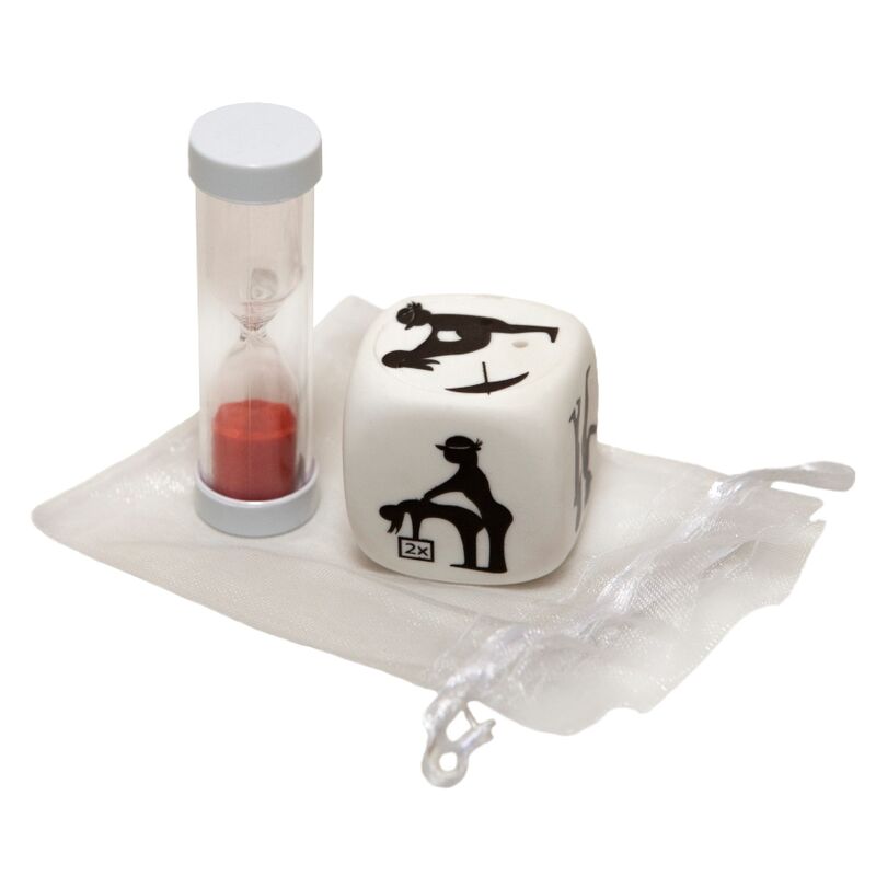 DIABLO PICANTE - DICE GAME OF POSTURE WITH HOURGLASS - My naughty haven #