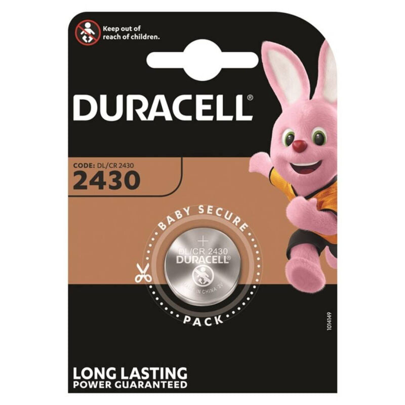DURACELL - BUTTON BATTERY LITIO CR2430 3V 1 UNIT - My naughty haven #