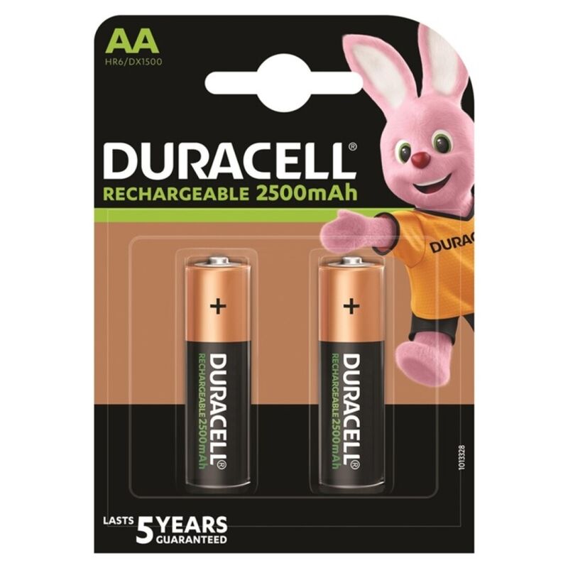 DURACELL - RECHARGEABLE BATTERY HR6 AA 2500mAh 2 UNIT - My naughty haven #