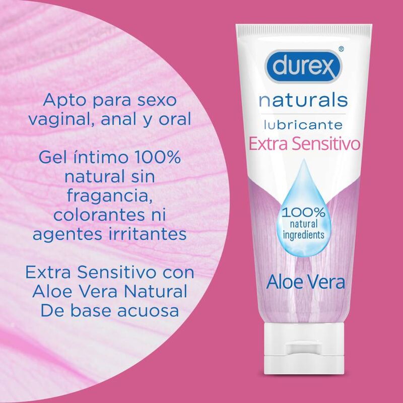DUREX - NATURALS EXTRA SENSITIVE LUBRICANT 100 ML - My naughty haven #